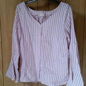 🆕STRIPED BOHEMIAN BELL SLEEVE BLOUSE🆕